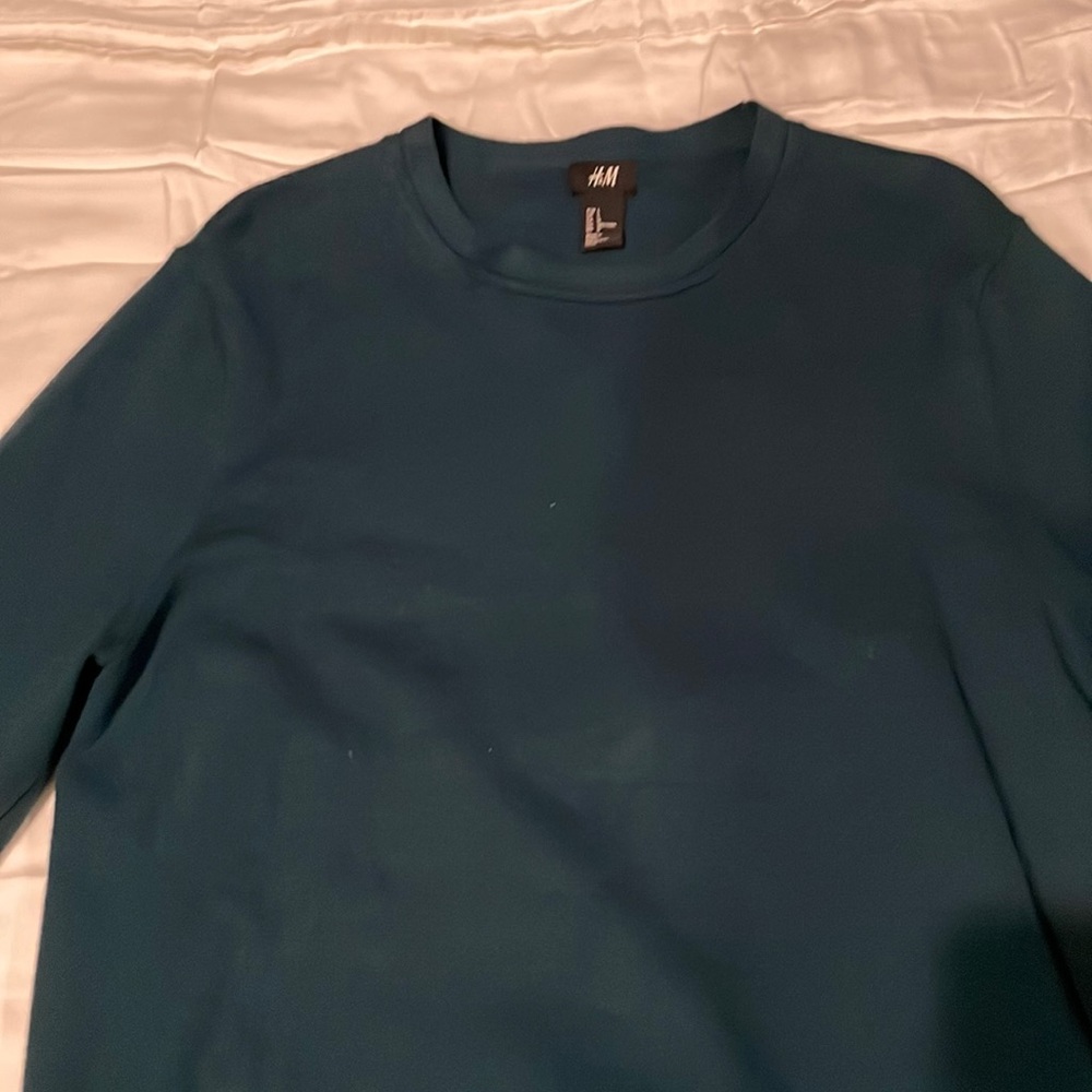Dark turquoise crew neck